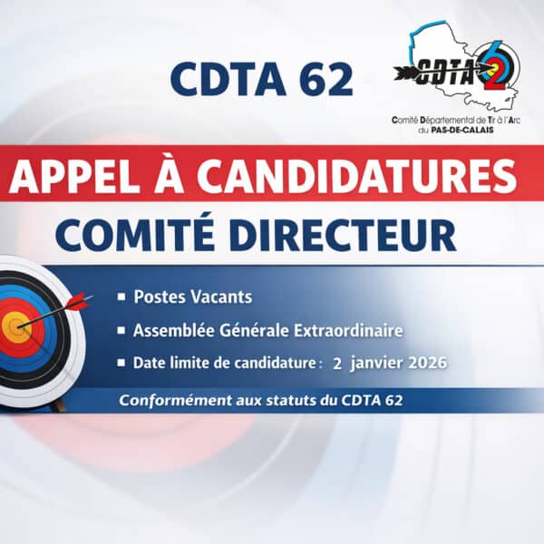 Appel à candidatures – Comité Directeur du CDTA 62