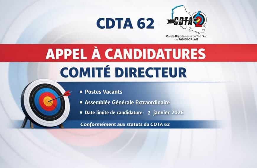 Appel à candidatures – Comité Directeur du CDTA 62