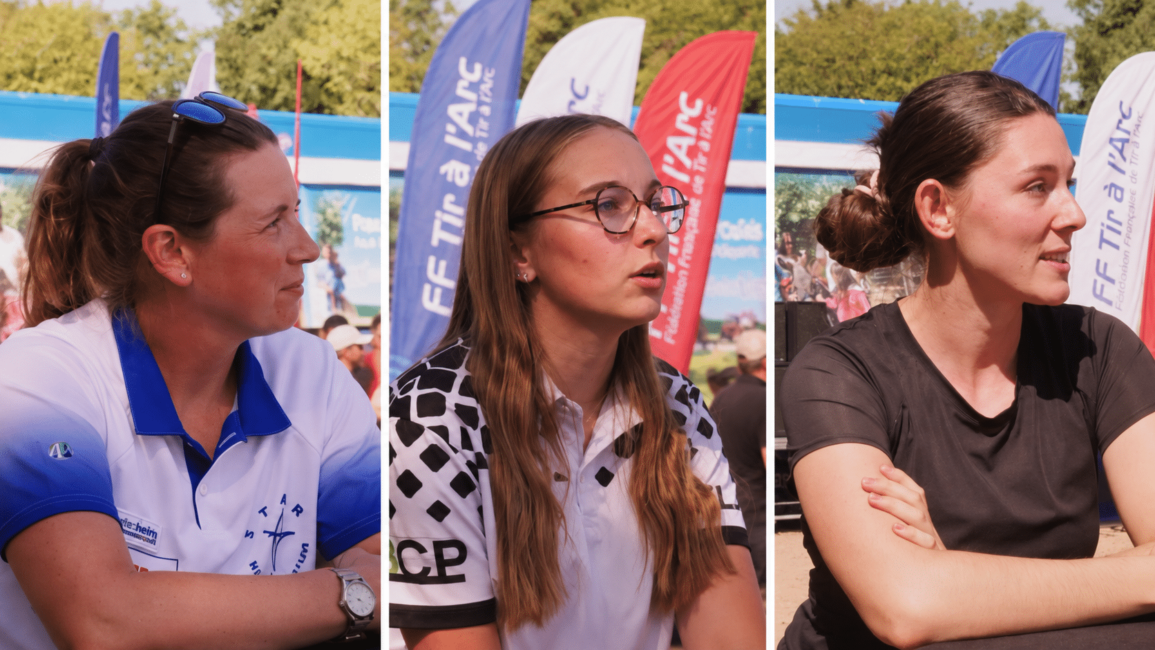 Sandra Hervé, Flavie Becart et Alicia Baumert réunies dans un triptyque à partir de leurs interviews à Olhain.
