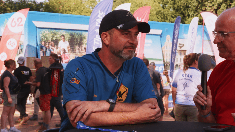 Pierre-Julien Deloche lors de son entretien à Olhain.