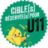 Logo "cible réservée U11 - format Rond - version print